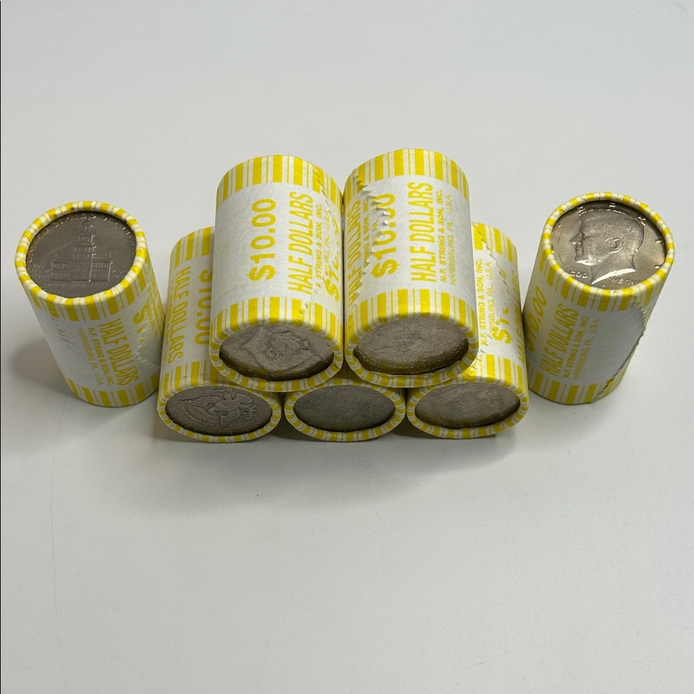 Kennedy Half Dollar Unsearched Bank Roll OBW One Roll
